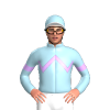 LIGHT BLUE,MAUVE ZIGZAG CHEVRON,LIGHT BLUE SLEEVES,MAUVE ARMBANDS,WHITE PEAK