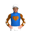 DENIM, BROWN HEART, BROWN SLEEVES, WHITE HEARTS, CAP, BROWN HEARTS