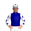 NAVY , WHITE SLEEVES, NAVY STARS SLEEVES, WHITE CAP, NAVY STARS