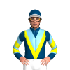 INDIGO, YELLOW DOUBLE VEE, SKY BLUE VEE, INDIGO SLEEVES, SKY BLUE CHEVRONS, YELLOW TWO CHEVRONS, INDIGO CAP, YELLOW ZIGZAG CHEVRON,WHITE PEAK