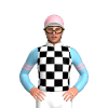 WHITE, BLACK CHECKS, SKY BLUE SLEEVES, CHERRY DOUBLE ARMBAND, CAP, SKY BLUE STRIPE, WHITE PEAK