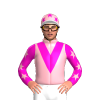 LIGHT PINK,SHOCKING PINK VEE,SLEEVES,LIGHT PINK STARS,LIGHT PINK CAP,SHOCKING PINK STARS,WHITE PEAK