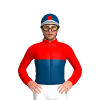 RED, INDIGO HALVED, CAP, RED DISC, WHITE DISC , WHITE PEAK