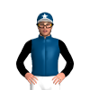 INDIGO,BLACK SLEEVES,INDIGO CAP,WHITE STAR CAP,PEAK