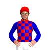 RED, MEDIUM BLUE CHECKS, MEDIUM BLUE SLEEVES, Red cap