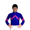 NAVY, MAGENTA ZIGZAG CHEVRON, NAVY SLEEVES, MAGENTA CHEVRON, Black cap