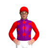 Purple, Red Stars, Sleeves And Cap