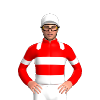 Red, White Epaulettes, Band, Armbands And Cap