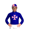 NAVY, PINK SHERBET MALTESE CROSS,CAP, NAVY QUARTERS CAP 