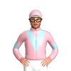 LIGHT PINK, LIGHT BLUE VEE, CHEVRON SLEEVES, LIGHT PINK CAP, LIGHT BLUE ZIGZAG CHEVRON,WHITE PEAK