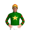 DARK GREEN,GOLD STAR, GOLD SLEEVES,RED STARS, STARS CAP