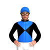 BLACK,BLUE DIABLO, BLACK SLEEVES,BLUE CAP 
