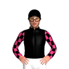 Black, Pink Diamond And Diamond Checked Sleeves