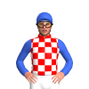 Red And White Checks, Royal Blue Sleeves, Royal Blue Cap