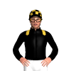 Black, Gold Epaulettes, Checked Cap