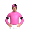 Hot Pink, Black Shamrock And Armbands, Quartered Cap