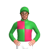 Green And Cerise Quarters, Green Sleeves And Cap
