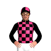 Black, Pink Check And Quartered Cap