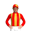 Red And Gold Stripes, Quartered Cap