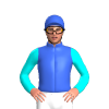 Royal Blue And White Diamonds, Aqua Sleeves