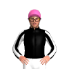 Black, Hot Pink Shamrock, White Striped Sleeves, Hot Pink Cap