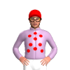 Lilac, Red Spots, Red Cap