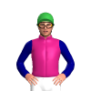 MAGENTA, NAVY FIVE STARS, SLEEVES, Green cap