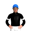 BLACK, RED FIVE STARS, WHITE ARMBANDS, Blue cap