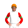 WHITE, GREEN FIVE STARS, RED SLEEVES, GREEN ARMBANDS, Orange cap