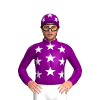 Purple, White Stars, Purple Cap With White Stars