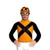 ORANGE, BLACK CROSSED SASHES, BLACK SLEEVES, ORANGE & BLACK CHEQUERED CAP