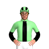 LIGHT GREEN,BLACK STRIPE,SLEEVES,LIGHT GREEN HALVED SLEEVES,BLACK STRIPES CAP
