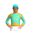 GOLD, TURQUOISE CHEVRONS, GOLD SLEEVES WITH TURQUOISE CHEVRONS, TURQUOISE CAP WITH GOLD DIAMOND