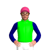 LIME,NAVY SLEEVES,PINK CAP