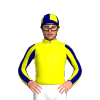 YELLOW,NAVY STRIPES SLEEVES,NAVY,YELLOW QUARTERS CAP