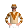 TAN, BROWN VEE, HOOPS SLEEVES, TAN CAP, BROWN DIAMONDS