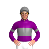 PURPLE, GREY BAND, ARMBANDS & CAP