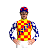 YELLOW, RED CHECKS, NAVY CHECKED SASH,WHITE SLEEVES, NAVY CHECKS, NAVY CAP, RED CHECKS