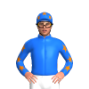 BLUE, ORANGE STARS SLEEVES, STARS CAP