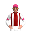 MAROON, WHITE BRACES & SLEEVES, PINK ARMBANDS & CAP