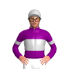 PURPLE,SILVER BAND, ARMBANDS,CAP