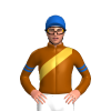 BROWN, GOLD SASH, DENIM DOUBLE ARMBAND,CAP 