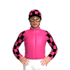 Pink, Black And Pink Checked Sleeves, Checked Cap