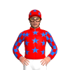 Red, Blue 5 Stars, White Sleeves Blue Checked, Red Cap Blue Stars, Red Collar, Red Cuffs, Red Peak