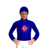 Navy Blue, Cerise Diamonds Band And Sleeves, Navy Blue Vee, Cerise Diamond Cap