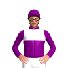 Purple And White Halves, Purple Cap