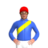 Royal Blue, Yellow Sash, Red Cap
