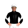 Black, White LC4 Logo, Chevron Sleeves, White Cap