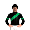 Black, Emerald Green Sash And Armbands