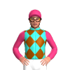 Turquoise, Brown Diamonds, Pink Sleeves And Cap
